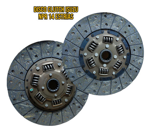 Disco Clutch Isuzu Npr 4he1 4hg1t Mitsubishi 4d34 14 Estrias