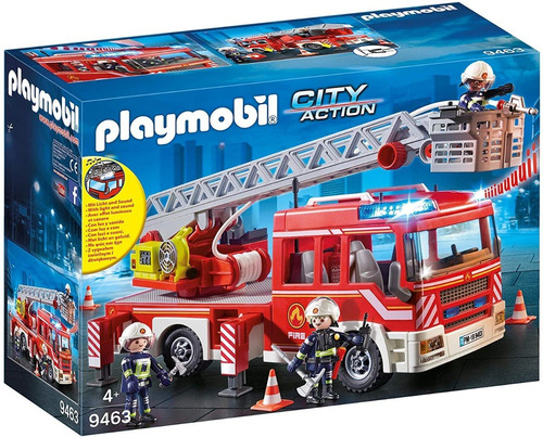 Playmobil 9463 Camion De Bomberos Con Escalera Playlgh