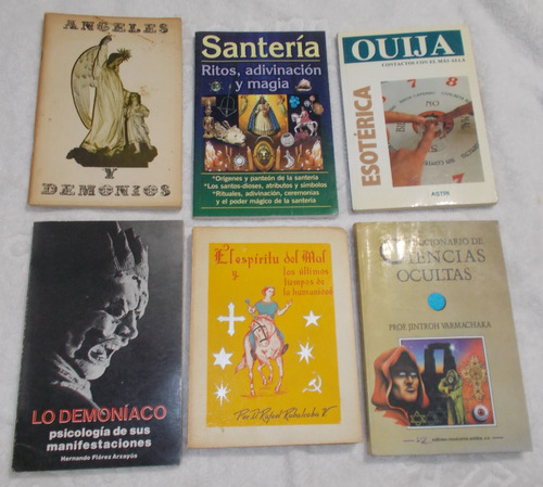 6 Libros, Ciencia Ocultas, Angel, Demonios, Santeria, Ouija