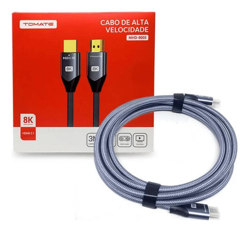 Cabo Hdmi 8k Alta Velocidade Ps4 Projetor Video-games 1,5