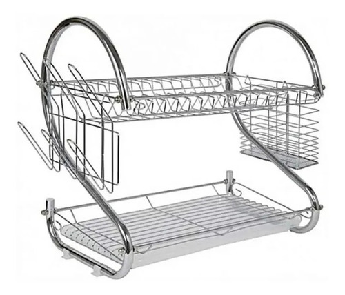 Imagen 3 de 3 de Secaplatos Escurridor De Platos Cromado Para Cocina Unicos!!