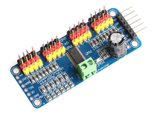 Controlador Serial 16 Servos I2c Arduino Pic Avr Robot Servo