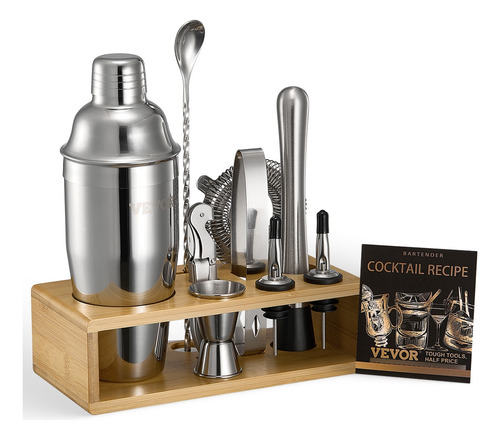 Vevor Juego Completo De Coctelera 10 Uds Acero Inoxidable