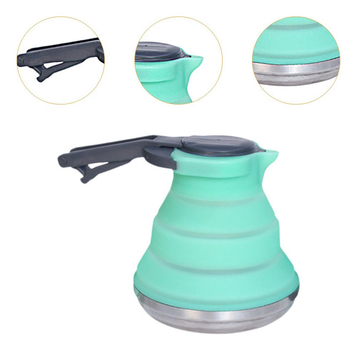 Hervidor De Silicona Para Acampar, Cafetera, Hervidor De