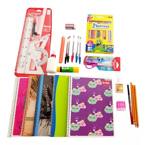 Kit escolar para niña regreso a clase