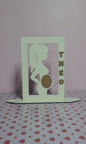 Imagem 1 de 2 de Porta Retrato Gestante Grávida Ultrasom Linda Peça!!!