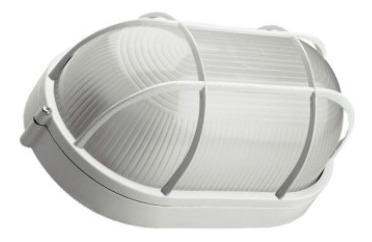 Tortuga Oval Aluminio Con Reja Recta Grande 28cm Apto Led