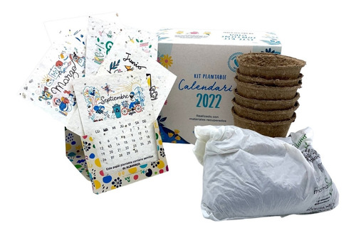 Imagen 1 de 8 de Kit Eco Calendario 2022 Plantable - Fundación Garrahan
