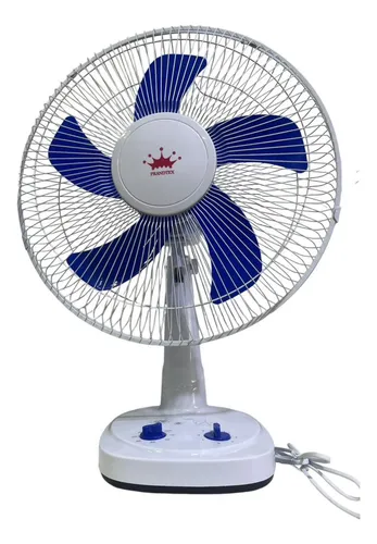 Ventilador Sobremesa 5 Aspas De 3 Velocidades Blanco