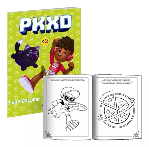 Pkxd Livrão De Atividades E Personagens Para Colorir Com 64 Paginas + 50  Adesivos, Livro Pk Xd Jogo Online Infantil, Pk Xd Para Colorir Culturama