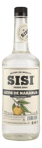 Botella De Licor Sisi Sabor Naranja Triple Sec 1l