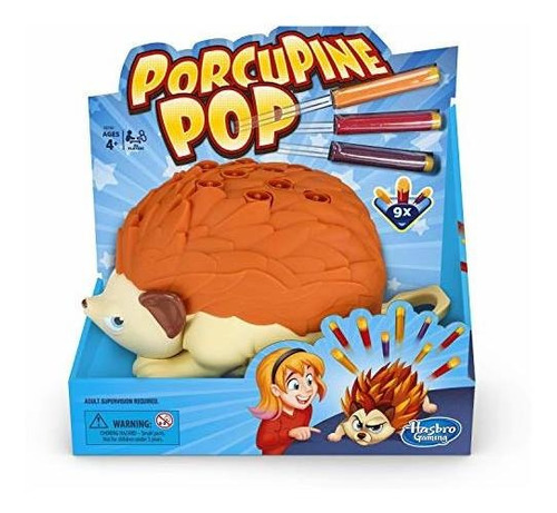 Hasbro Gaming Porcupine Pop Game Para Niños A Partir De 4 Añ