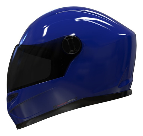Casco para moto integral Vertigo V32 Vanguard  azul brillo brilloso talle L 