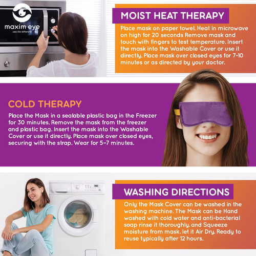 Máscara De Ojos Con Calor Húmedo Para Ojos Secos Marca X Mod Tipo De Piel