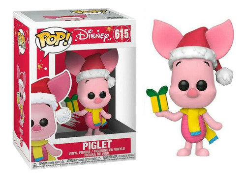 Boneco Funko Pop Disney Leitão 615 Holiday Piglet Pooh Natal