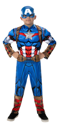 Difraz Capitán América Niño - Original Americano Disfraces 