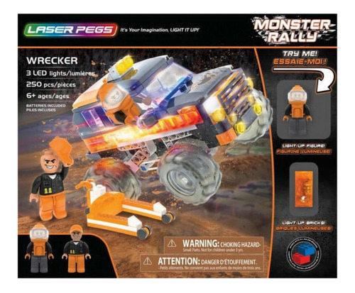 Laser Pegs Wrecker Serie Monster Rally 250 Pzas