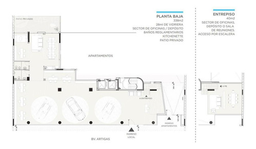 Imagen 9 de 30 de Local - Tres Cruces - Gran Frente De Vidrio, Entrepiso, Patio, Estrena 2022