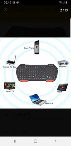 Mini Teclado Bluetooth Keyboard With Is11-bt05 Novo
