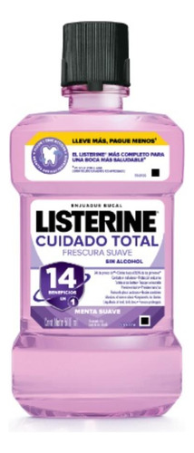 Enjuague Bucal Listerine Cuidado Total Zero 500ml