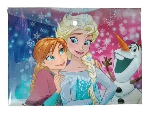 Sobre Portadocumentos 100% Polipropileno Elsa Y Anna Frozen