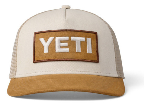 Gorra Yeti Original Logo Fx Suede Brim Trucker Hat Khaki/tan