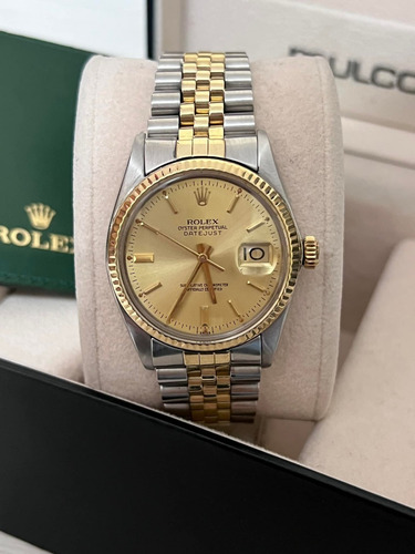 Imagen 8 de 8 de Reloj Rolex Datejust 16013 Para Caballero