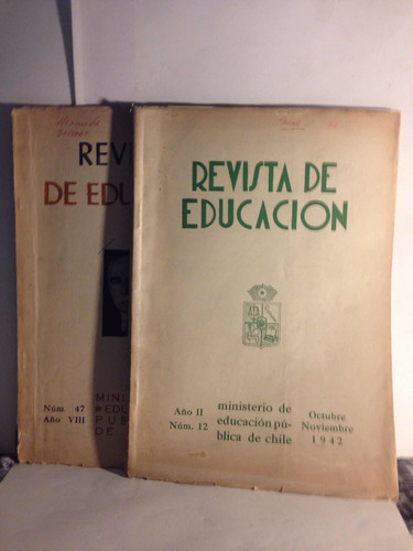2 Revistas De Educación. Núm. 12 1942 Y Núm. 47. 1948.