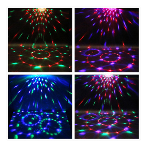 Luz Led Fiesta Domo Astro Bola Luces Rgb Profesional Ritmico