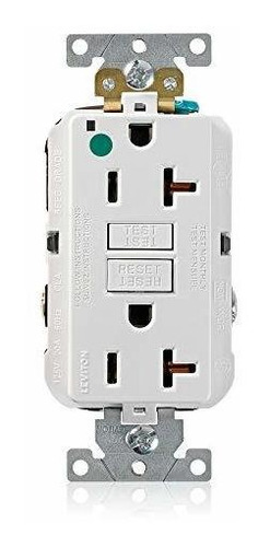 Receptáculo Gfci Leviton Gfnt2-hgw 20a-125v, Blanco