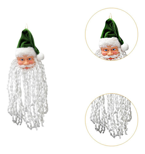 Adorno Colgante De Cabeza De Papá Noel Para Árbol De