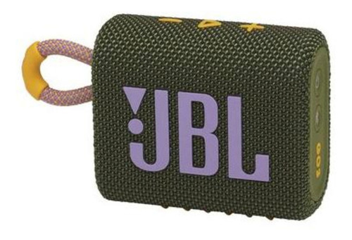 Alto-falante JBL Go 3 portátil com bluetooth waterproof green 
