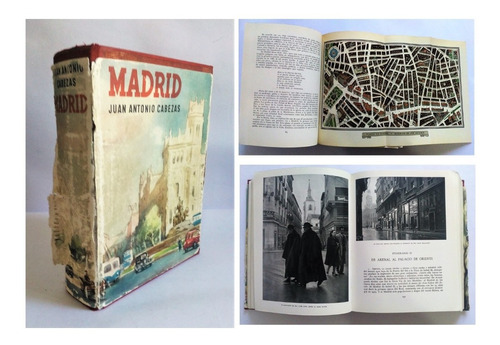 Madrid Juan Antonio Cabezas 1959 Hermosos Mapas Desplegables