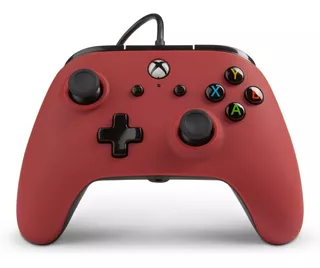 Joystick Xbox One X/s Power A Rojo Con Cable Cuotas Ade