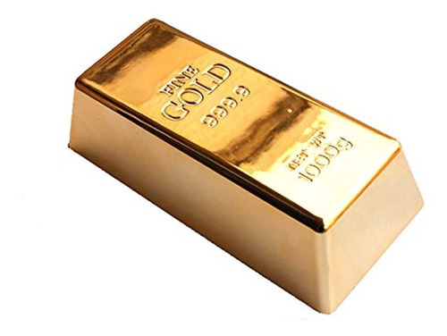 Edoblue 1kg 35oz Fake Gold Bar Bullion Door Stop/paperweight