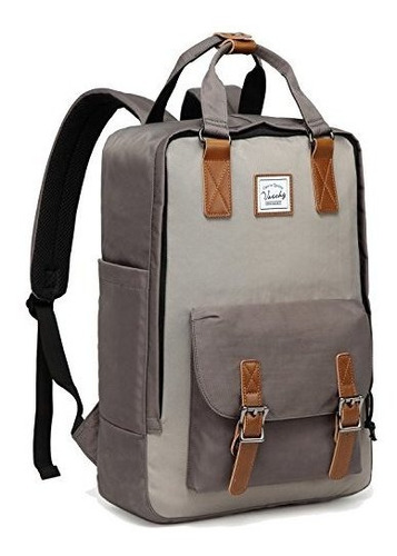 Mochila Daypack Vaschy Impermeable Gris Claro 38cm