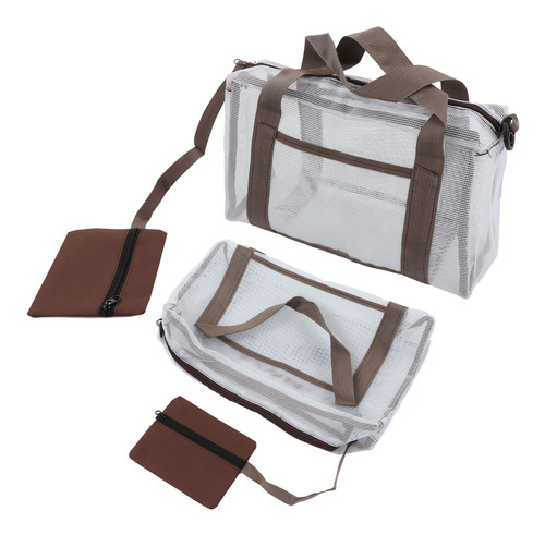 Bolso De Hombro De Malla, Bolsa De Playa, Extra Grande Y Lig
