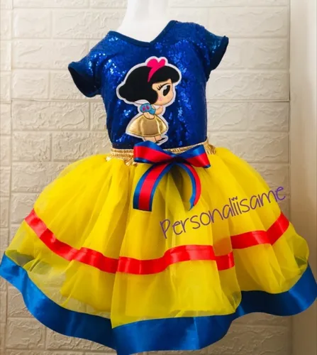 Vestido Tutu, Blanca Nieves, Disfraz, Cumpleaños Niña. Vestido Tutu, Blanca Nieves, Disfraz, Cumpleaños Niña.