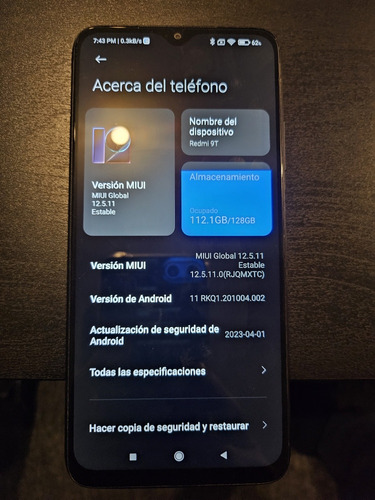 Celular Redminote 9t