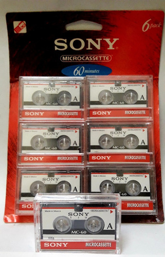 Micro Casette  Sony Mc-60 Minutos  Nuevo Sellado