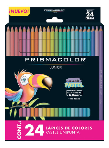 Lapiz Color Pastel Prismacolor 24 Junior 4,0 Mm ¦