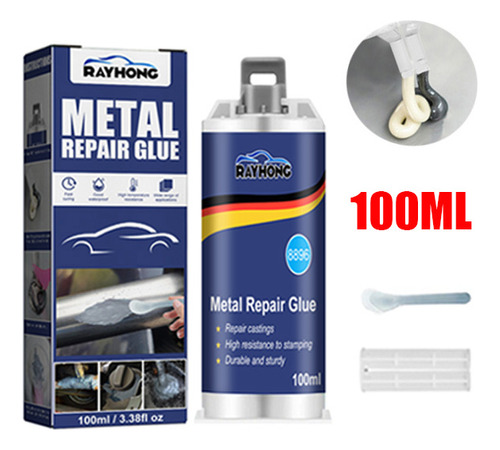 Super Glue Epoxi Titanio Wurth Aluminio Acero Cobre Hierro