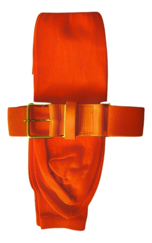 Cinturon Beisbol Naranja Medias Calcetas Softbol Cinto