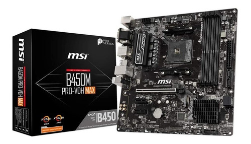 Motherboard Msi B450m Pro-vdh Max Amd Am4 Ryzen B450 Gamer