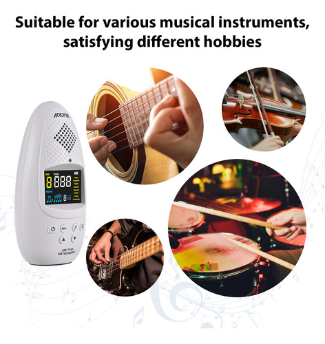 Auriculares Metronomes Guzheng Con Pantalla Recargable, Arom