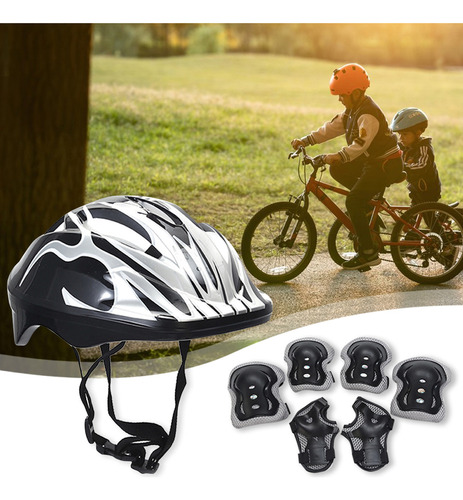 T0k Juego 7 Rodilleras Y Coderas Para Casco Seguridad Para