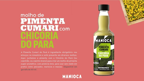 Imagem 5 de 10 de Molho De Pimenta Cumari Com Chicória Do Pará 60ml - Manioca