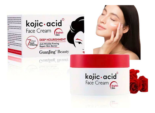 Crema Facial 50g Anti-arrugas Ácido Kójico - Guanjing Beauty