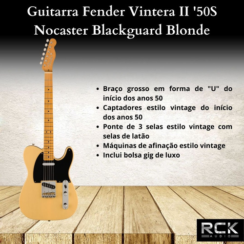 Guitarra Fender Vintera Ii '50s Nocaster Blackguard Blonde