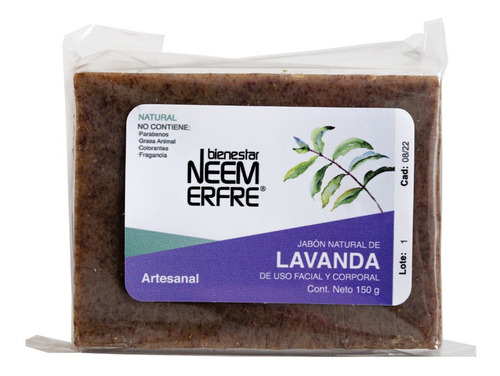 Jabon De Lavanda Y Neem 150 Gr - Erfre